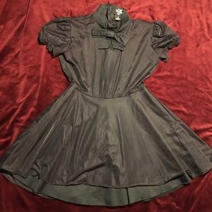 Valfre sheer top black dress